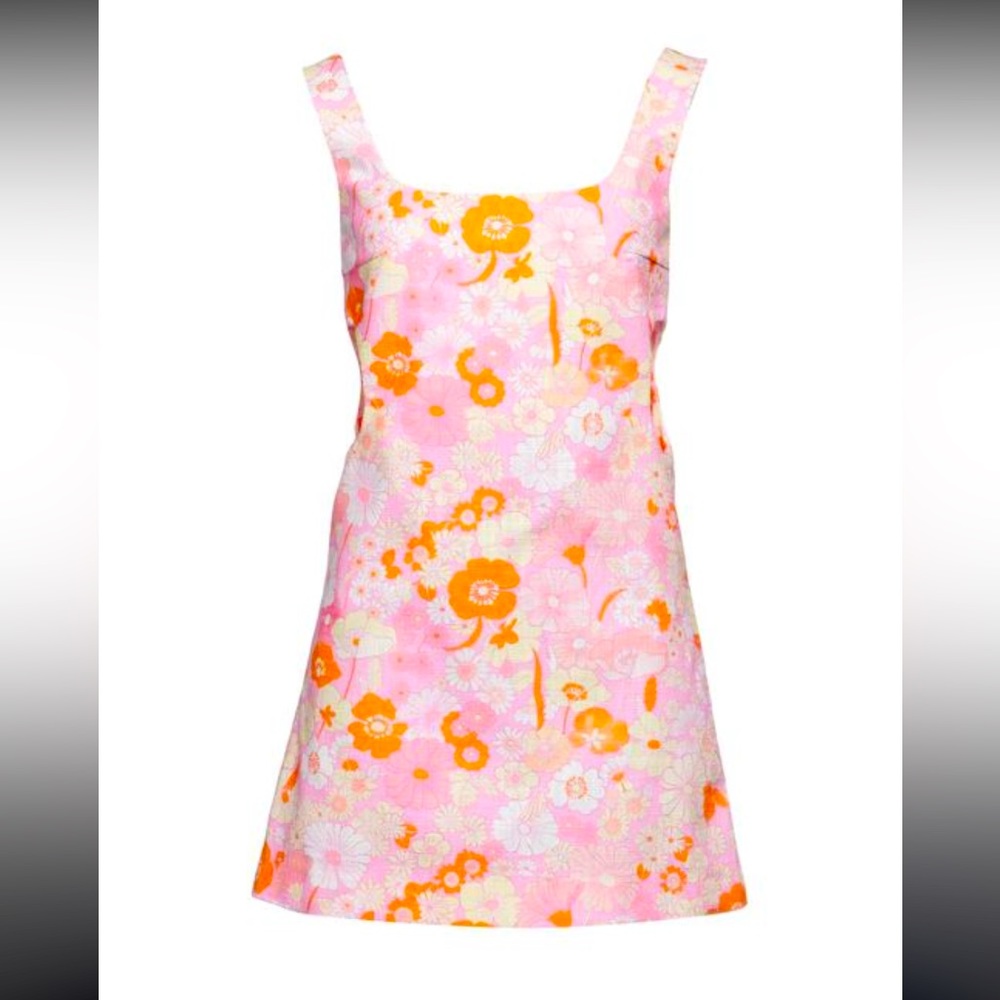Maje Pink Short Floral Dress